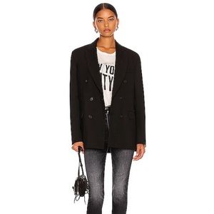 R13 Denim Italian Black High Rise Skinny Dark Faded Acid Wash Jean Pants Size 28